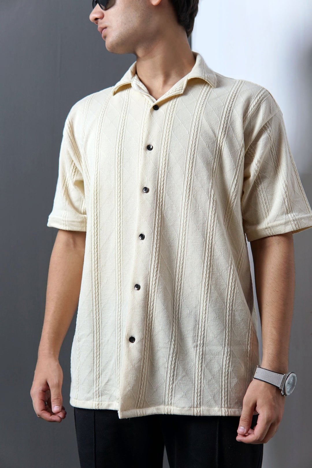 Khaki Knitted Shirt