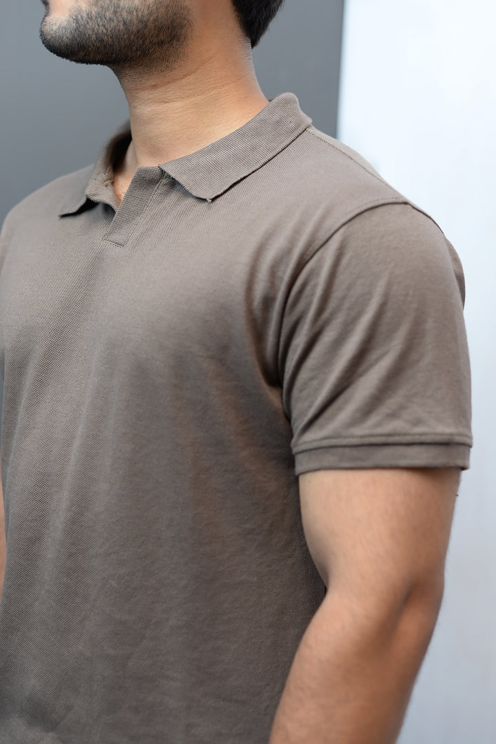 JOHNNY COLLAR POLO- DBRN