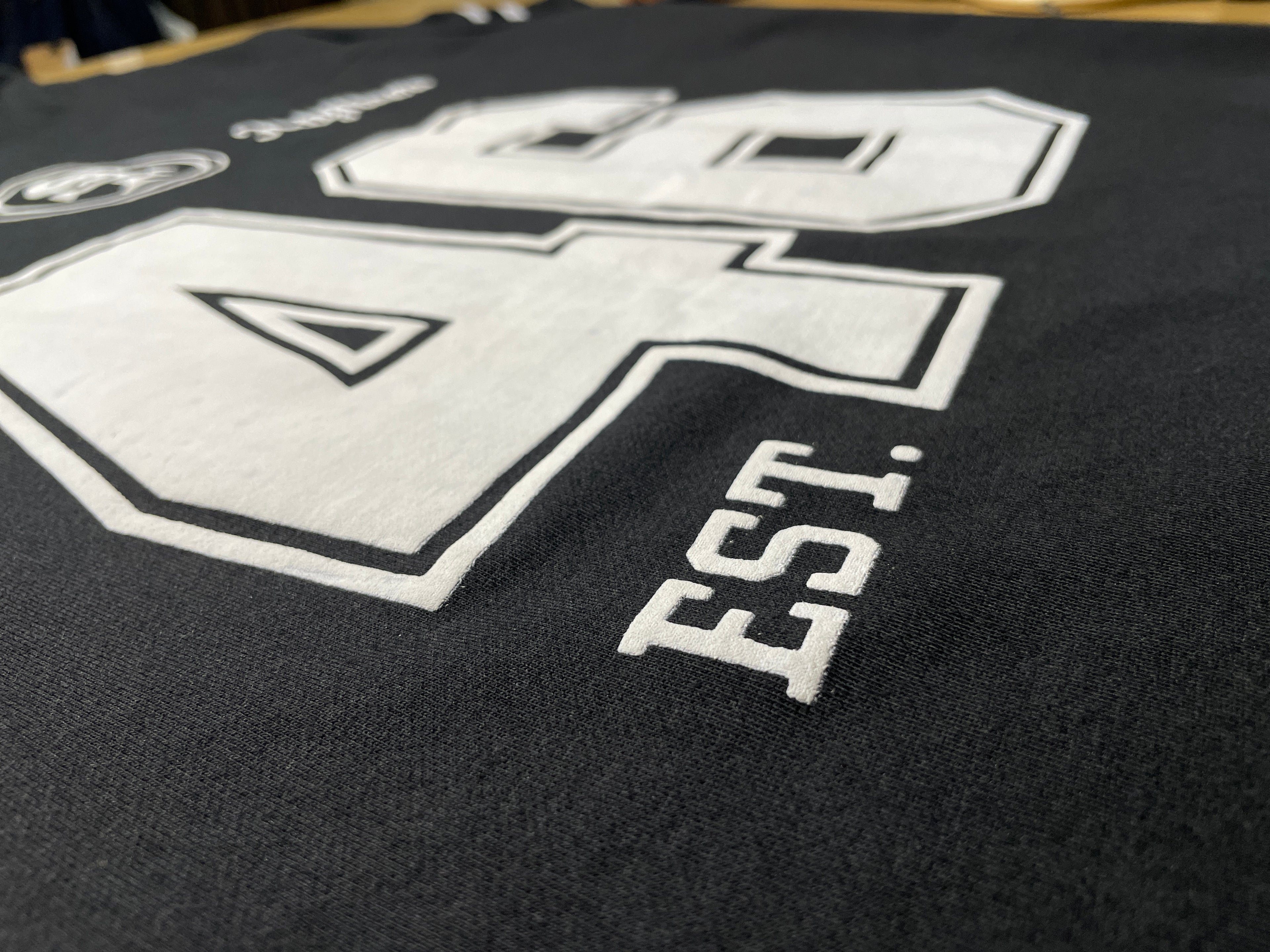 STEALTH BLACK - 46 OVERSIZED V-NECK JERSEY