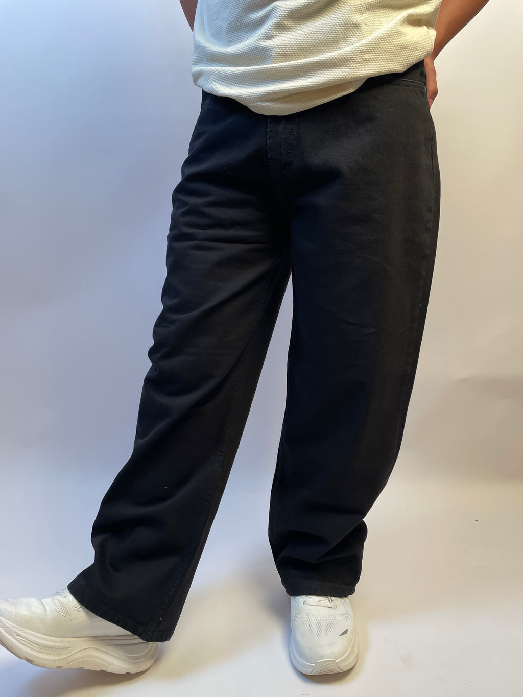 OBSIDIAN BLACK - WIDE LEG DENIM
