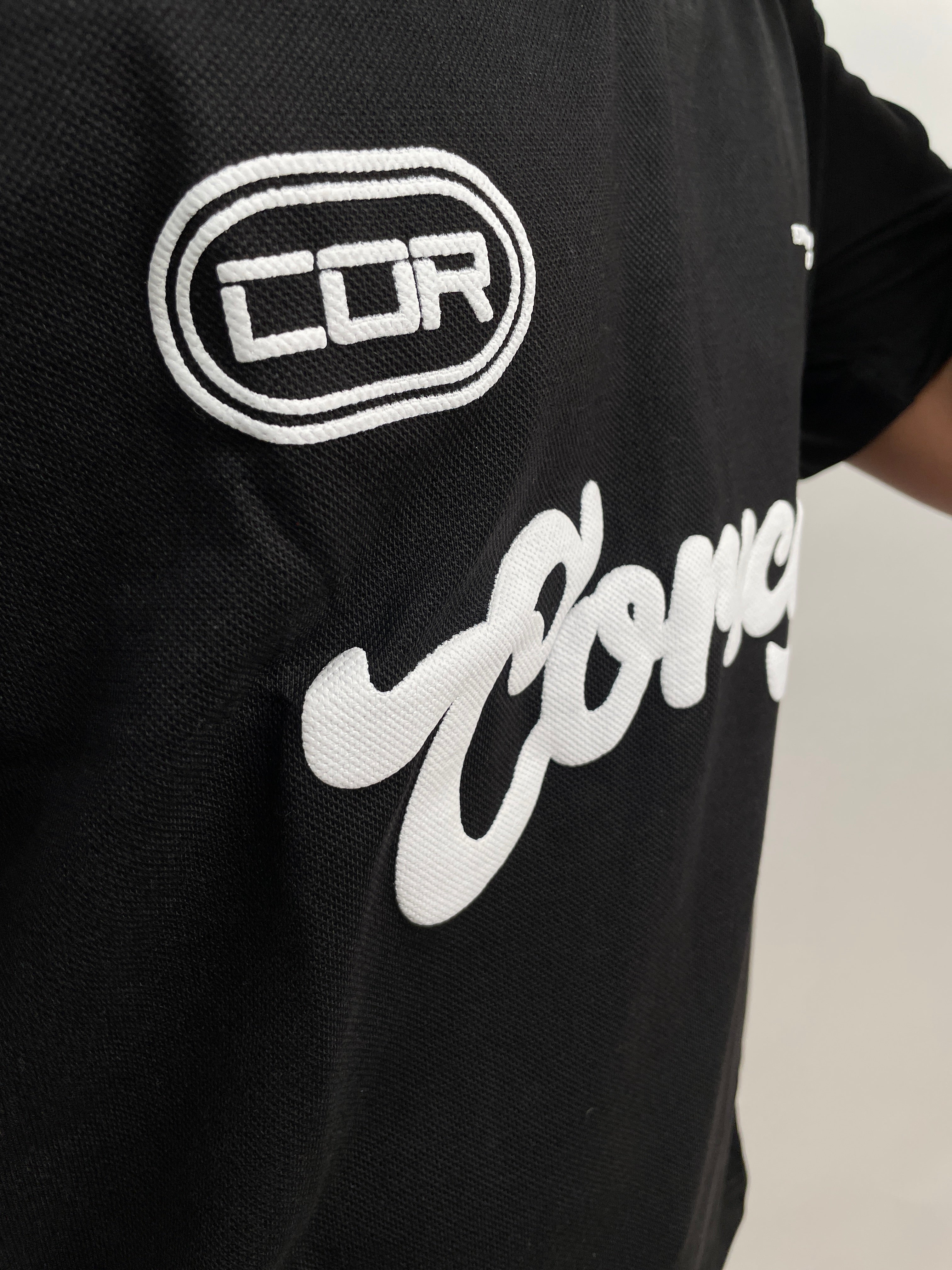 PURE BLACK - DROP SHOULDER
