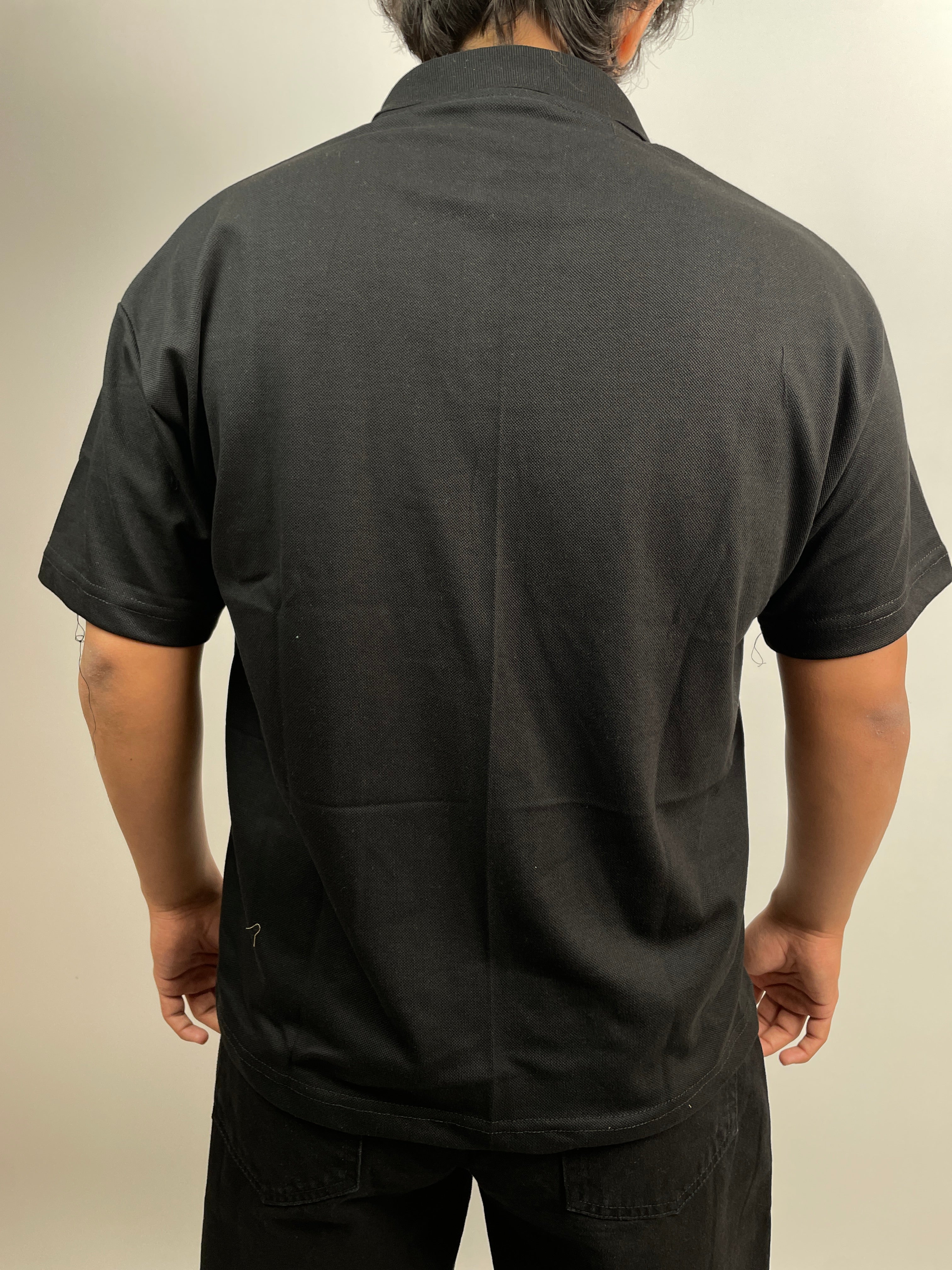 PURE BLACK - DROP SHOULDER