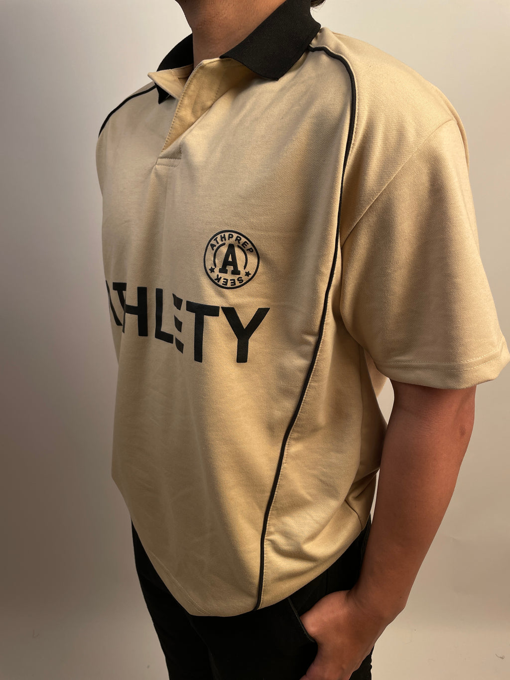 SAND BEIGE - OVERSIZED POLO