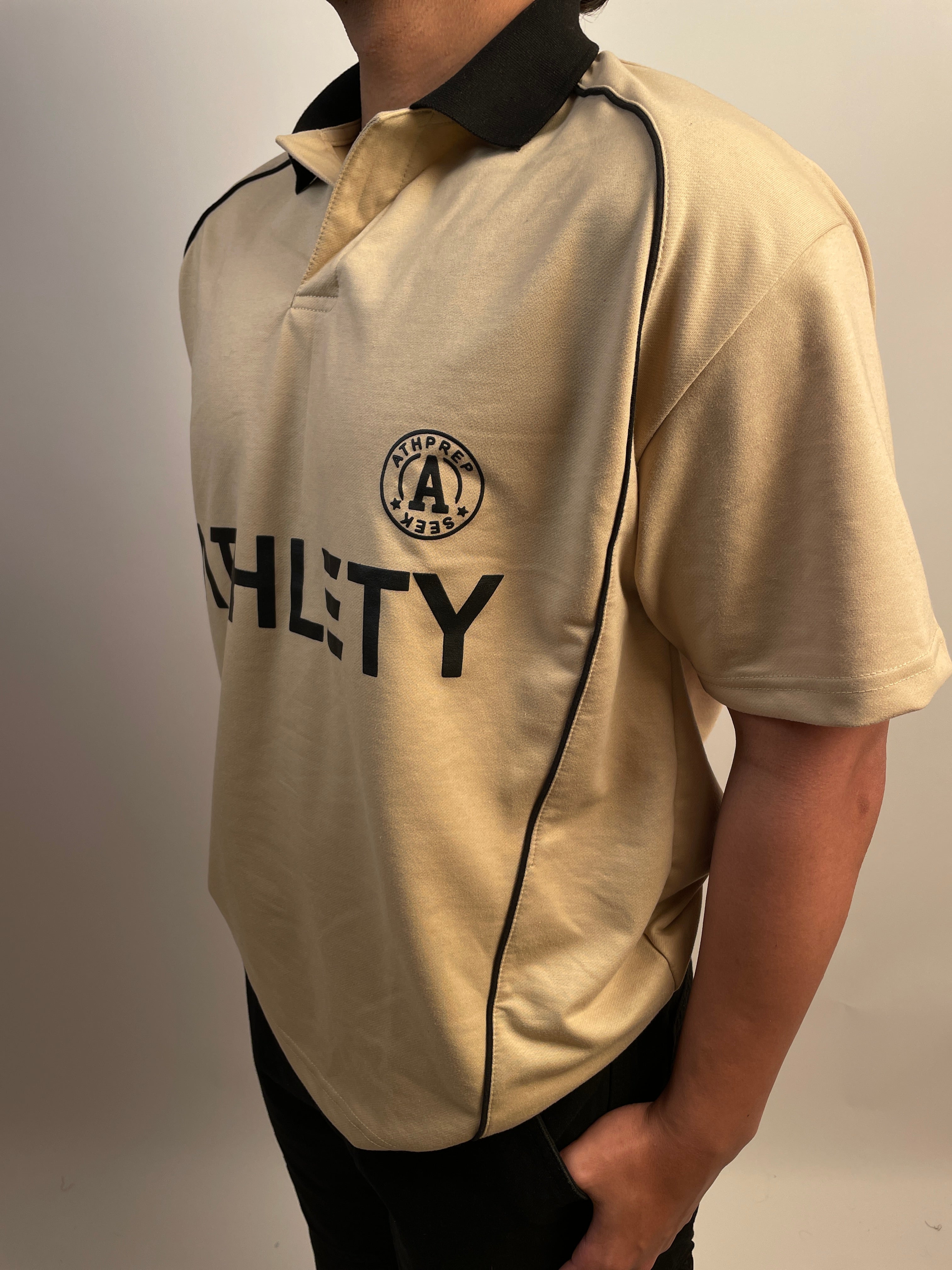 SAND BEIGE - OVERSIZED POLO