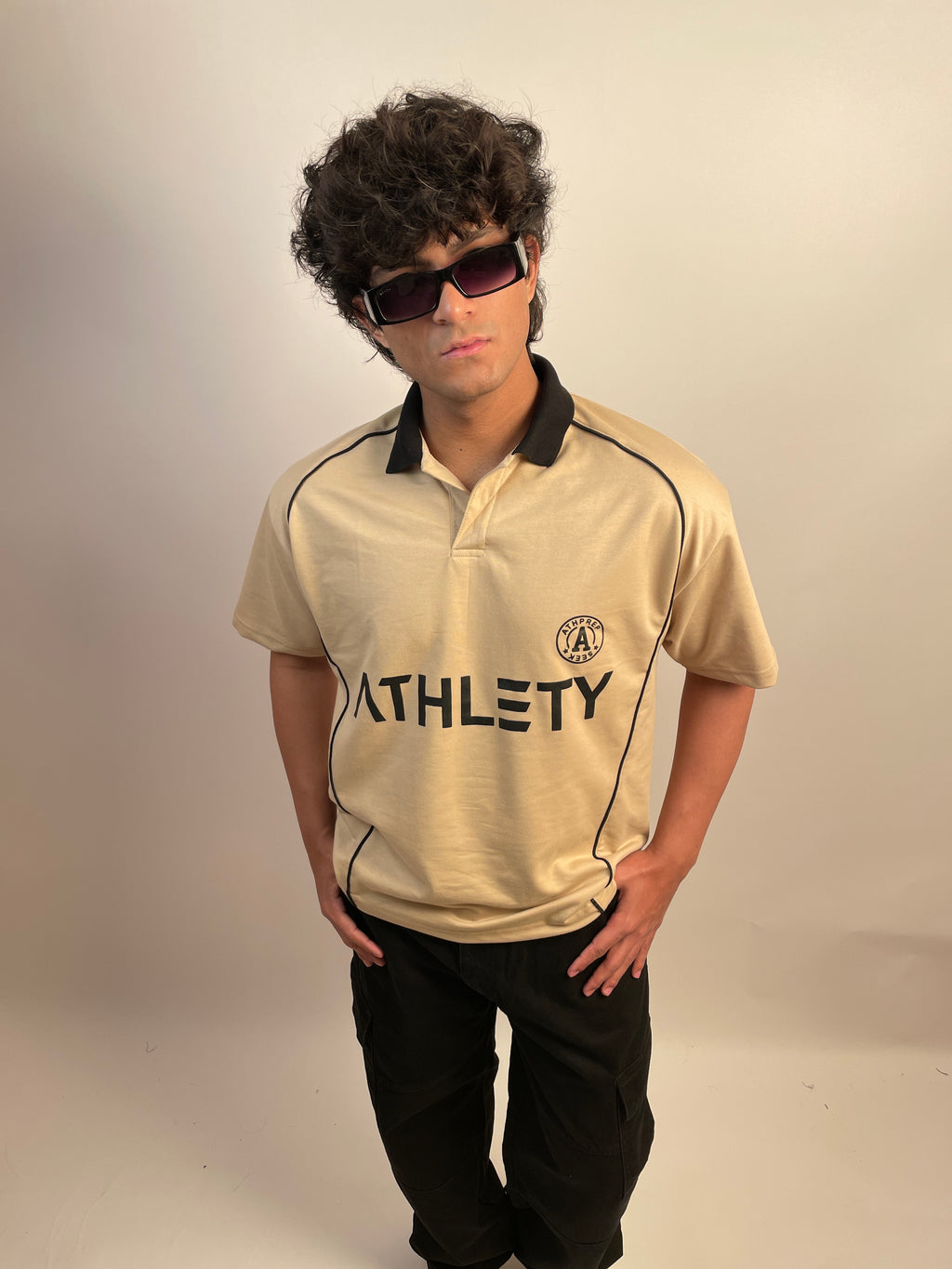 SAND BEIGE - OVERSIZED POLO