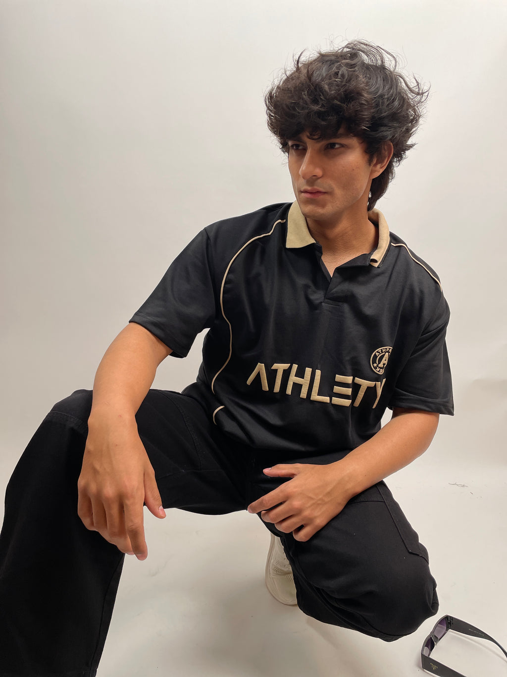 OBSIDIAN BLACK - OVERSIZED POLO