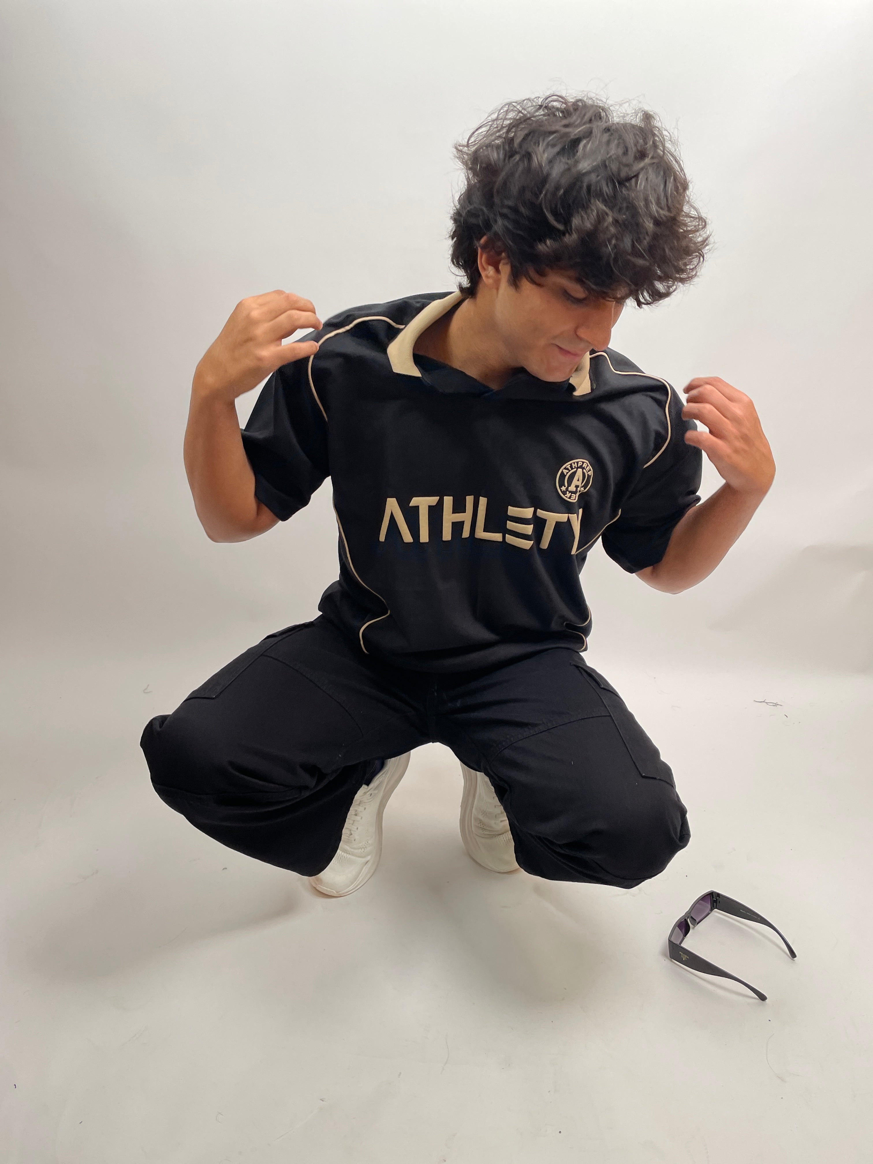 OBSIDIAN BLACK - OVERSIZED POLO