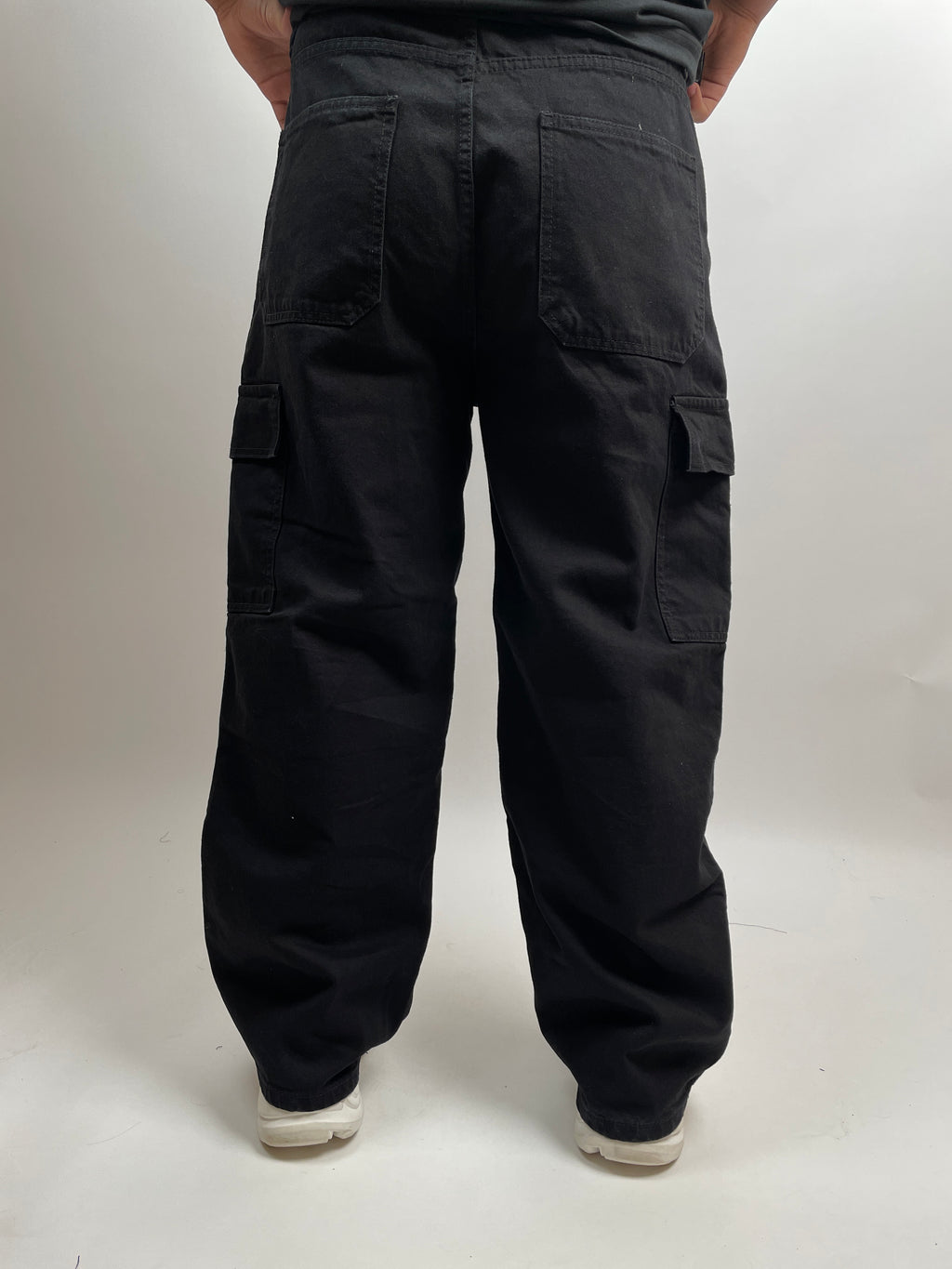 PITCH BLACK - DOUBLE KNEE CARGO PANTS