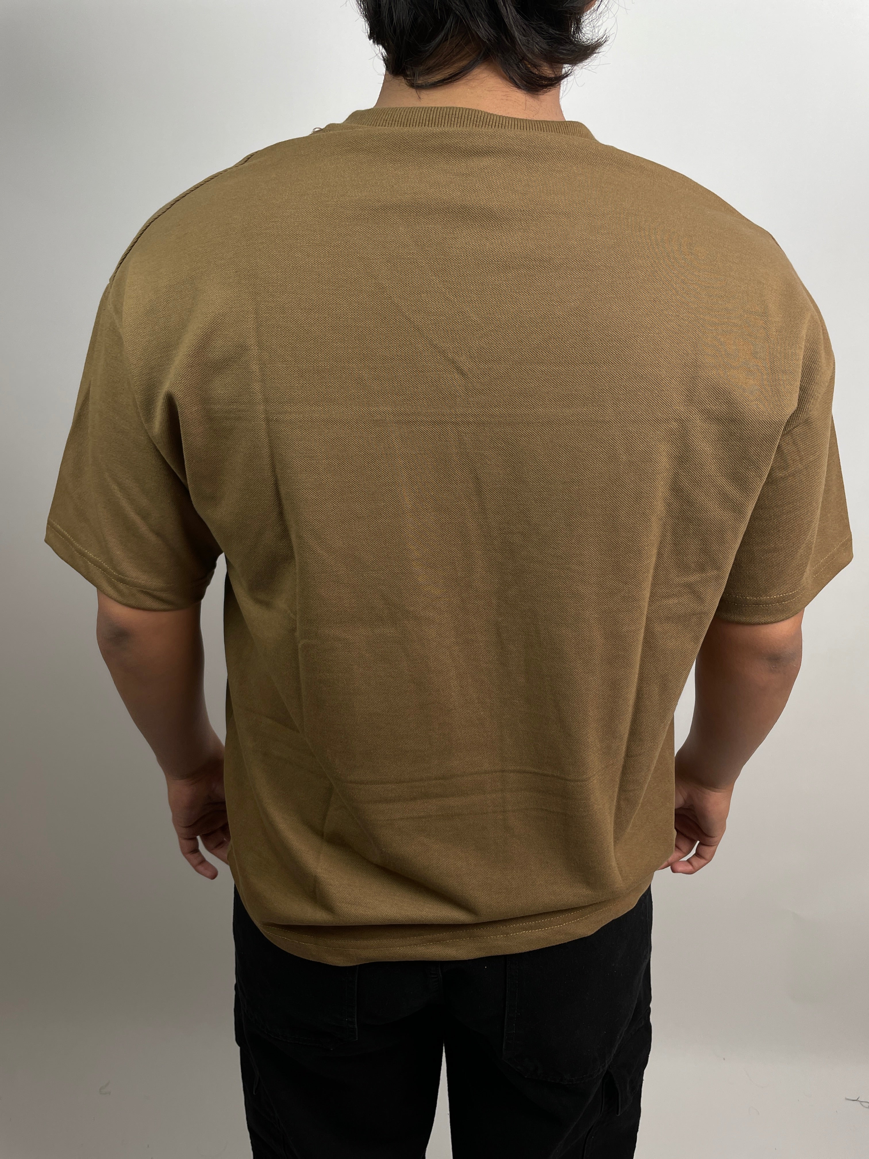 WALNUT BROWN - OVERSIZED V-NECK