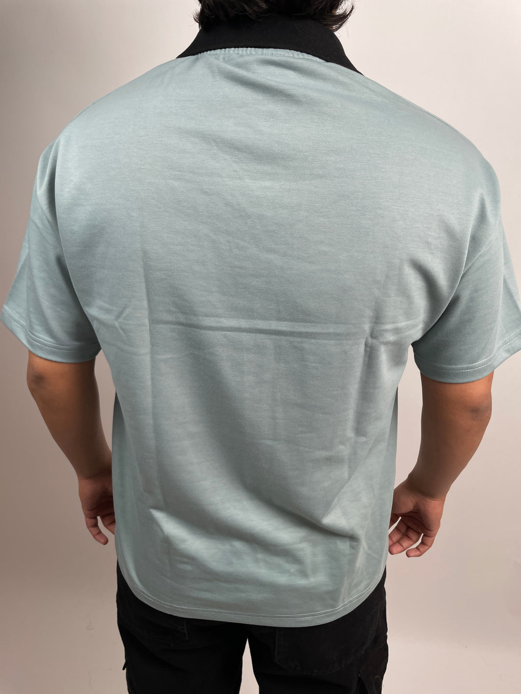 SKY BLACK - OVERSIZED POLO