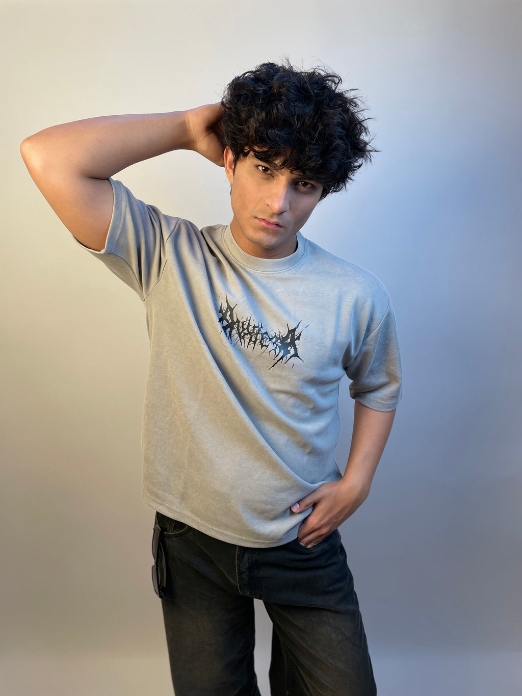 ASH STONE GREY - OVERSIZED T-SHIRT