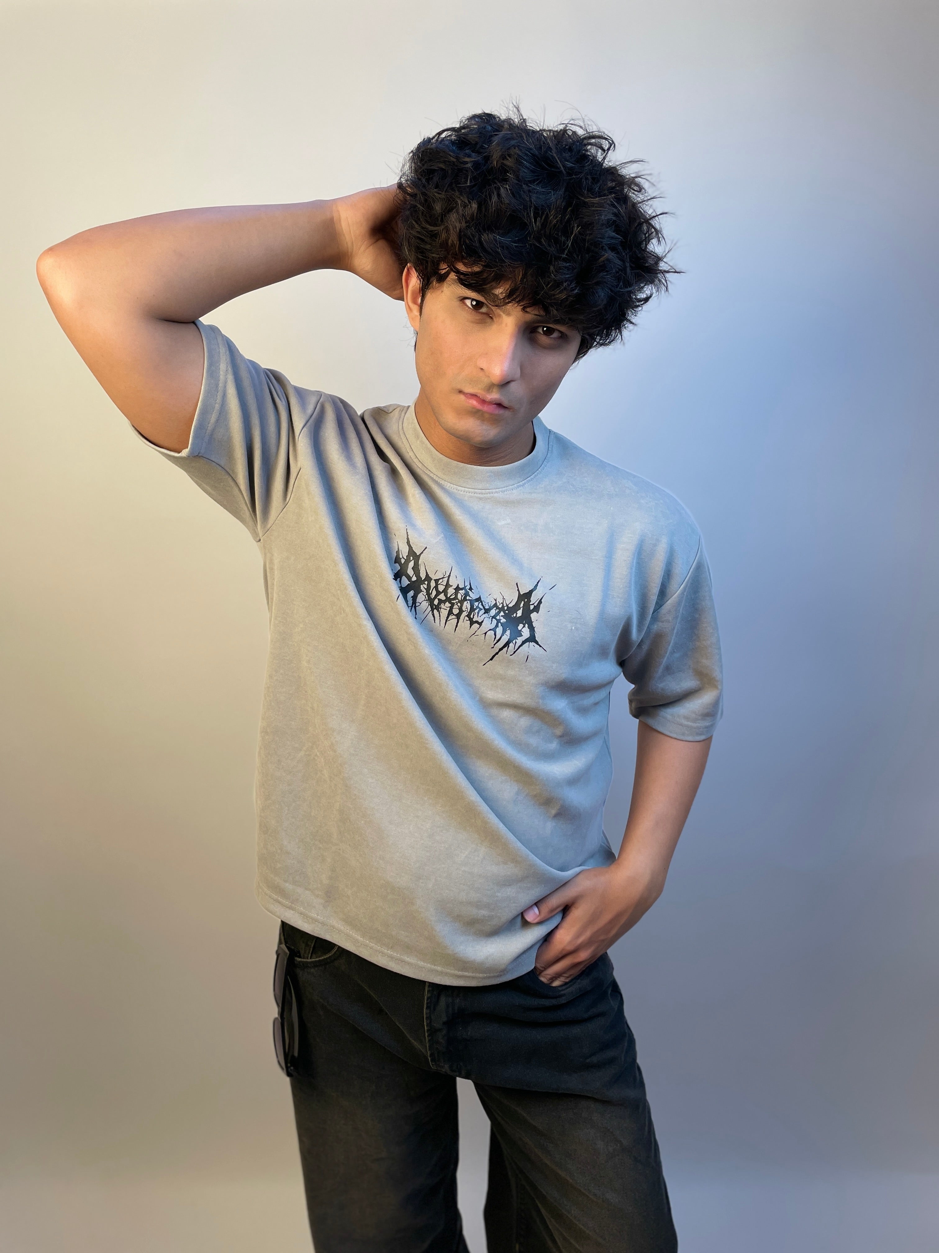 ASH STONE GREY - OVERSIZED T-SHIRT
