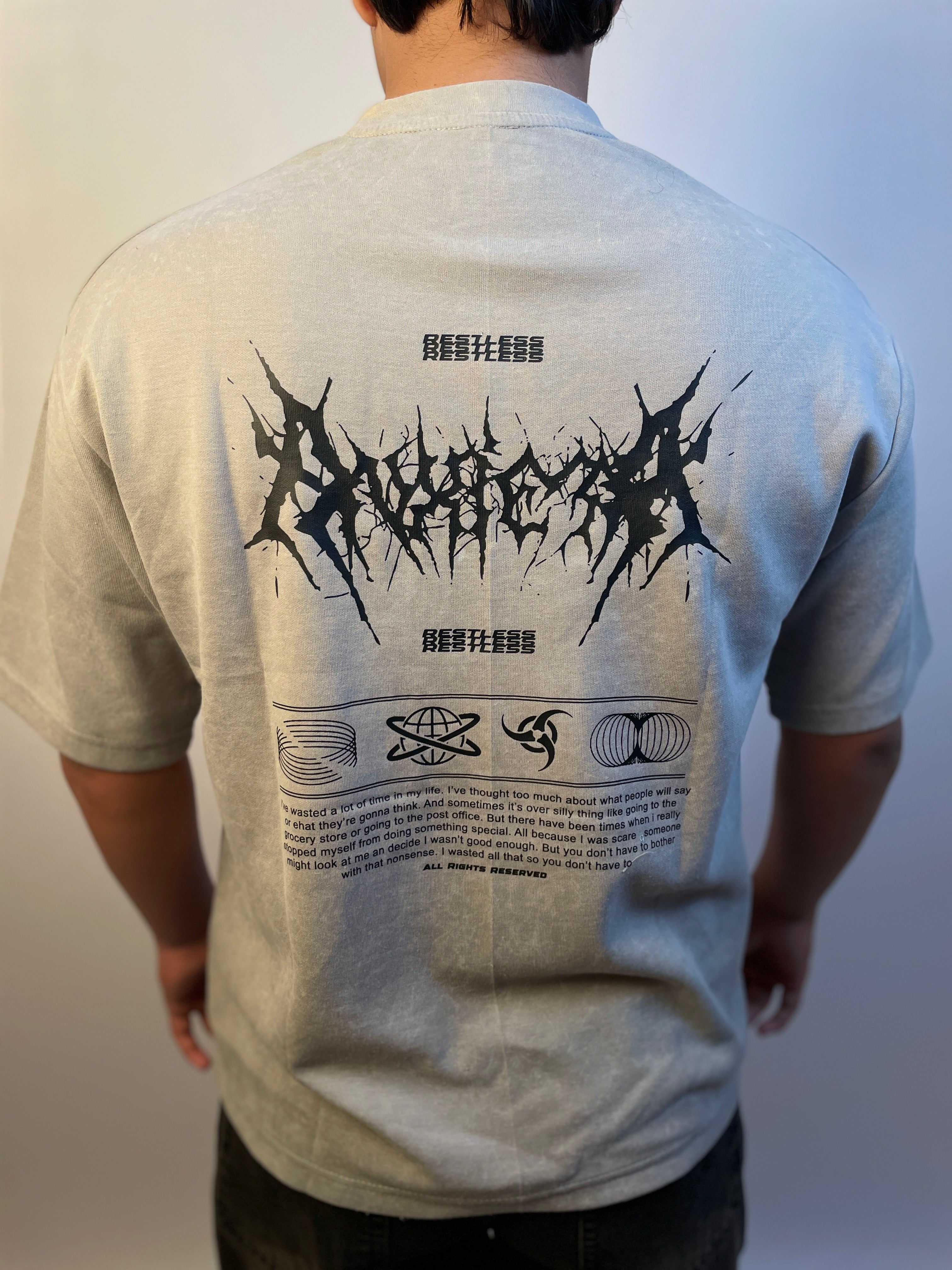 ASH STONE GREY - OVERSIZED T-SHIRT