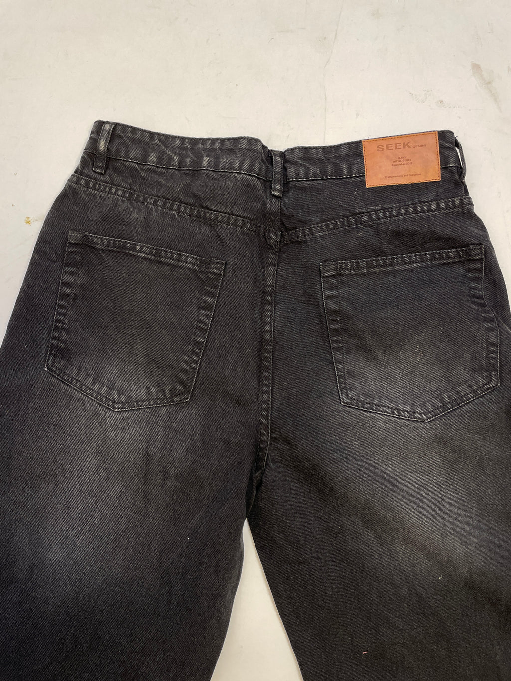 VINTAGE WASH BLACK - WIDE LEG DENIM